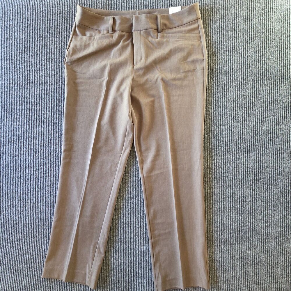 NWT Christopher Banks Perfect Pant Trouser Modern Fit Beige Slack Pants Size 16